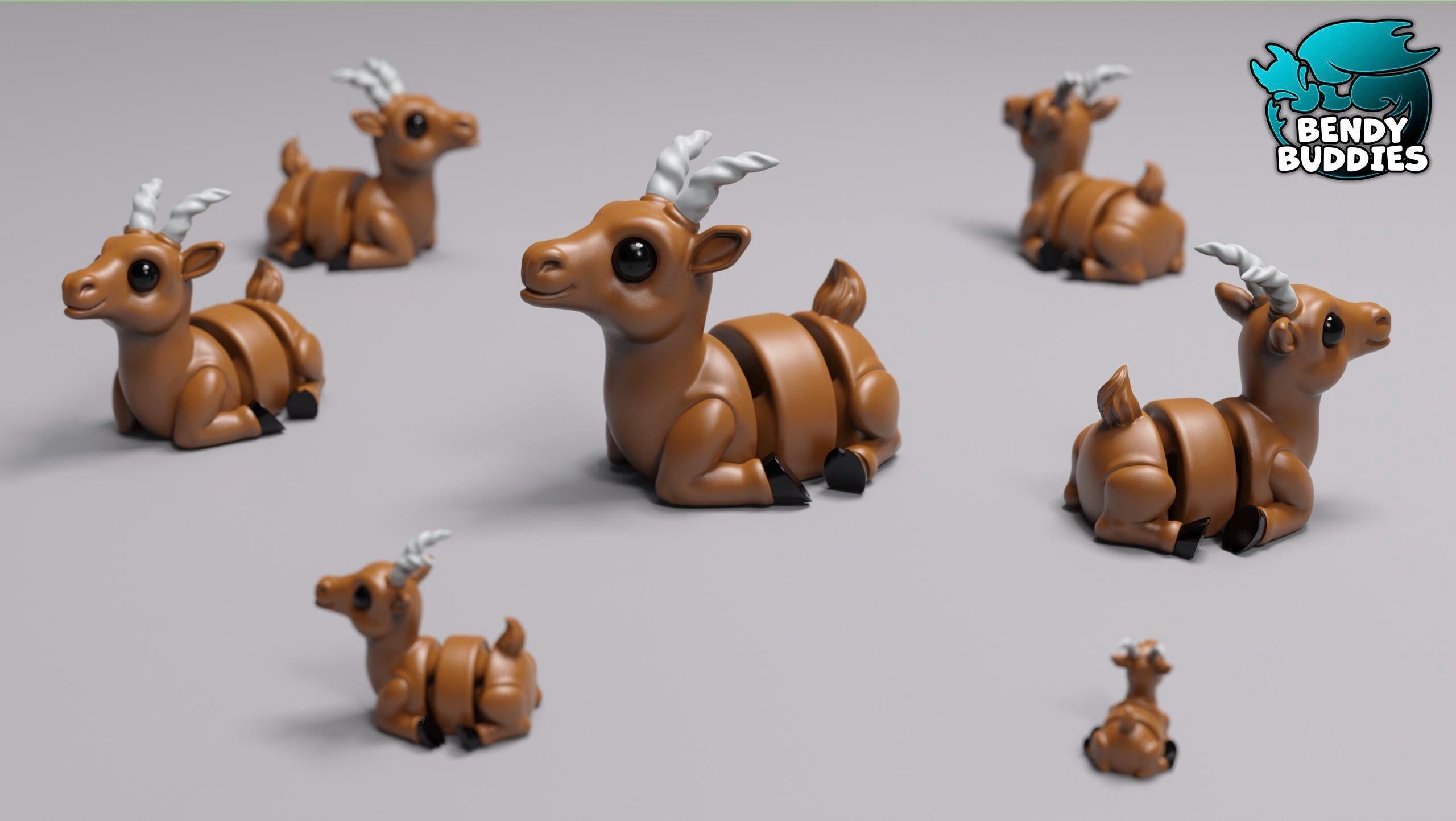 Articulated Animals - Horns The Goat - Bendy Buddies