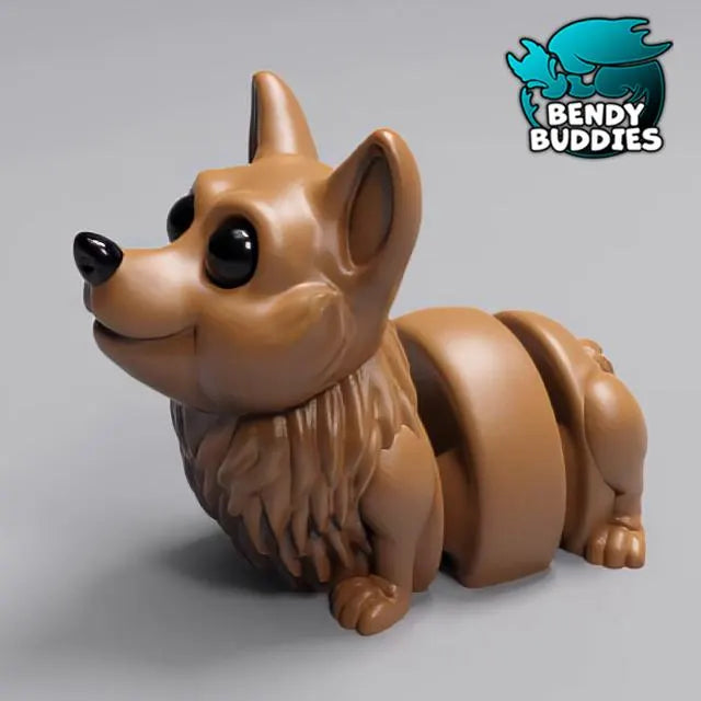 Articulated Animals - Dogcorn The Corgi - Bendy Buddies
