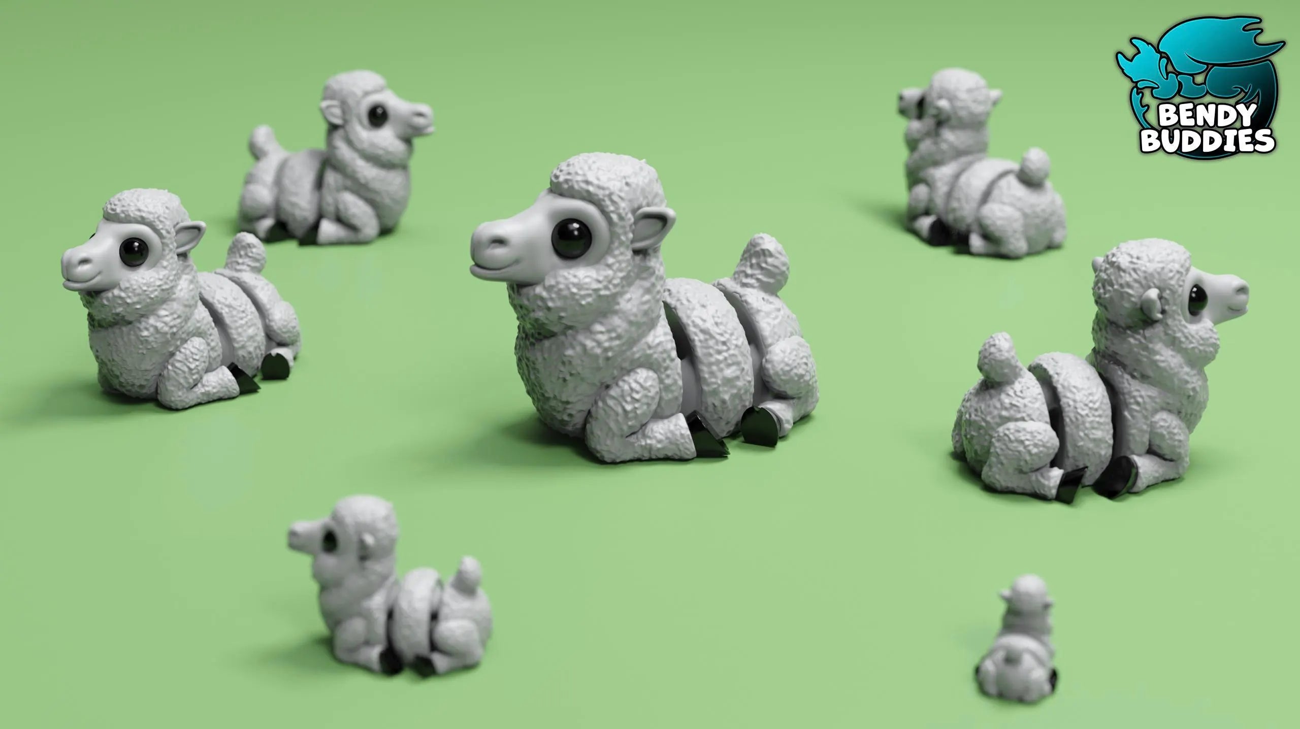 Articulated Animals - Wooly The Sheep- Bendy Buddies