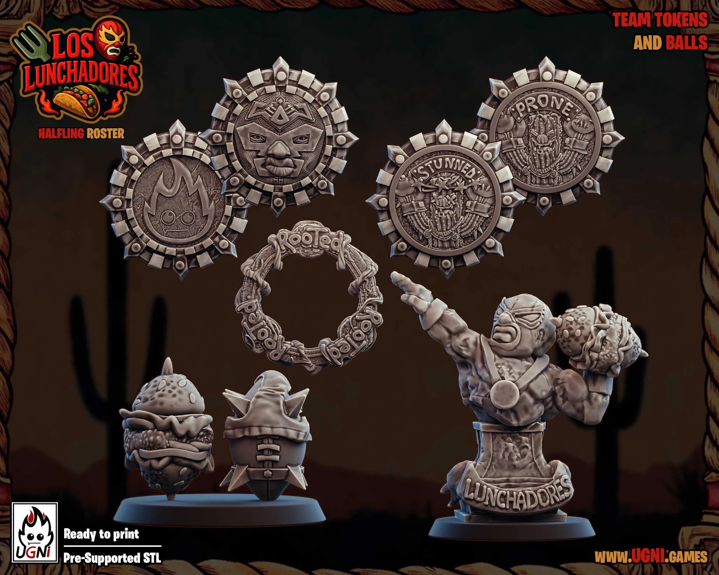 Fantasy Football Miniatures - Halflings Los Luchadores Part 1 & 2 - UGNI